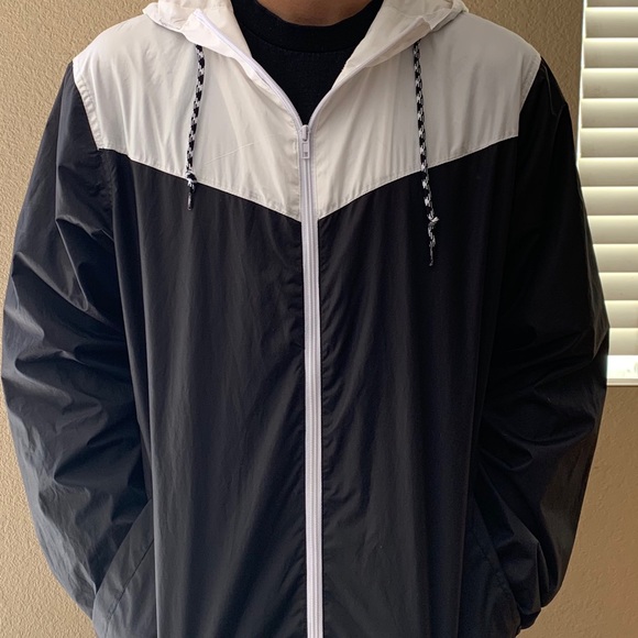 Zine Clothing Other - Zine black and white mens windbreaker